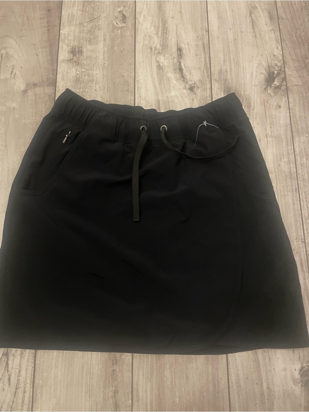 Patagonia Black Drawstring Mini Skirt